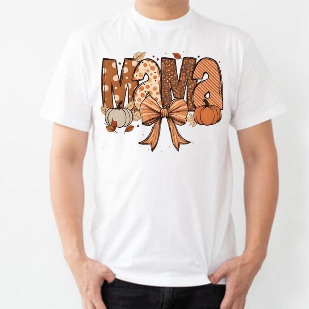 Mama Pumpkin Leopard Shirt, Fall Halloween Tee